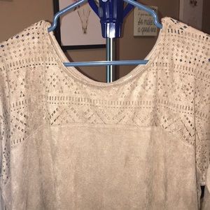 Brown quarter length shirt